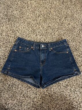 Levi's Dark Blue Denim Jean Shorts